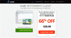Desktop Screenshot of client.vuze.com
