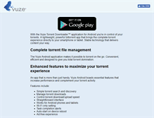 Tablet Screenshot of client.vuze.com
